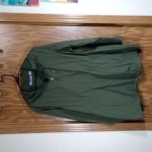 Free Tech, draw string zip up plus size jacket.